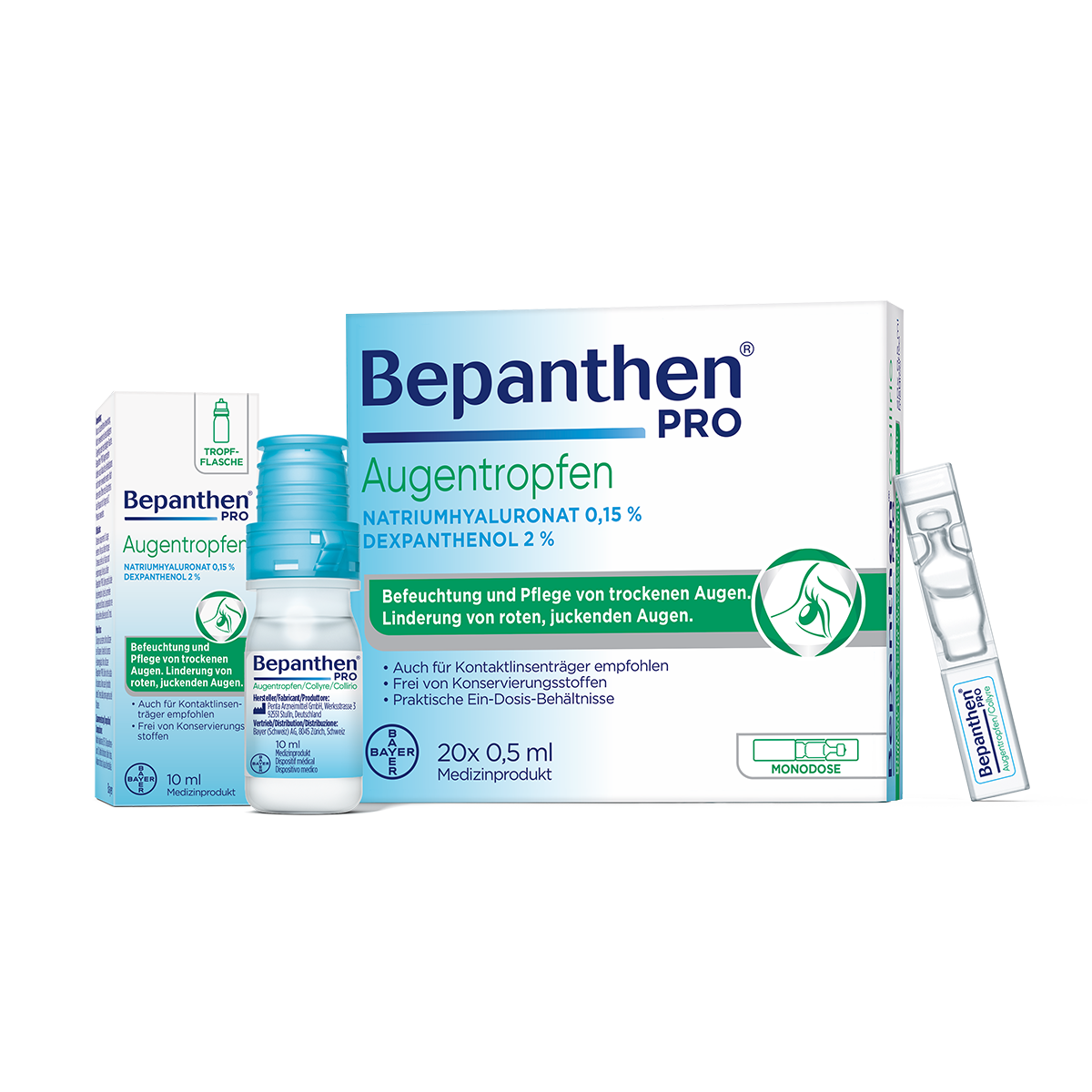 Bepanthen® PRO Augentropfen: Pflege von trockenen, irritieren Augen